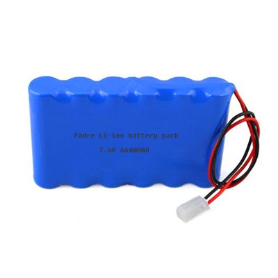 7.4v 6600mAh li-ion rechargeable battery pack
