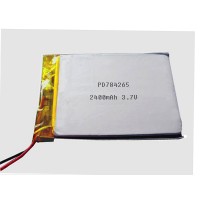 Li ion polymer battery 3.7V 2400mAh PD784265