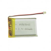 Lithium polymer battery 3.7V 600mAh PD503043
