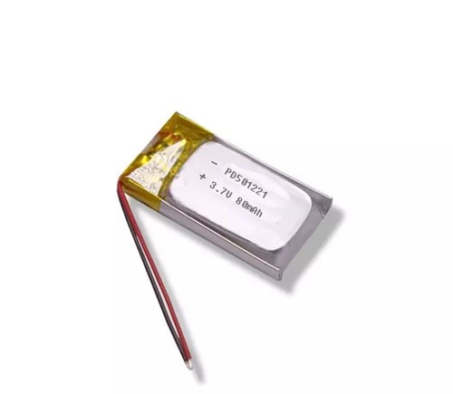 Tiny size small lipo battery 3.7V 80mAh PD501221