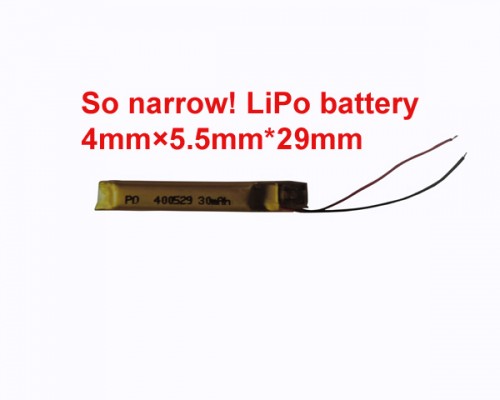 Ultra narrow lipo battery