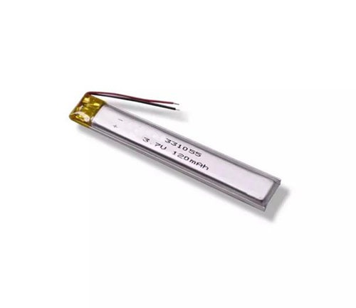 10mm ultra narrow 3.7V 120mAh lipo battery