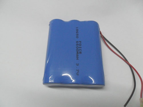 3.7V 6600mAh 18650 li-ion battery pack 1S3P