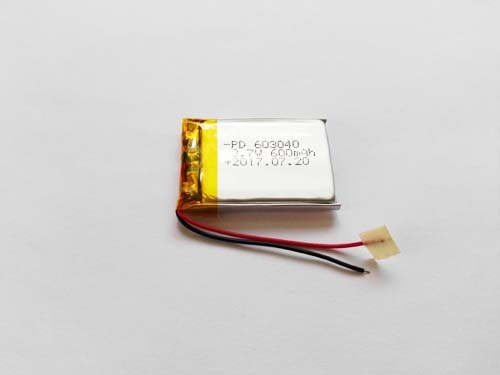 3.7v 600mAh lithium polymer battery PD603040