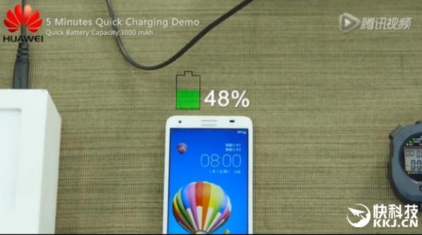 5 minutes fast charging test