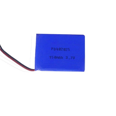 lithium ion polymer battery 3.7V 150MAH PD402025