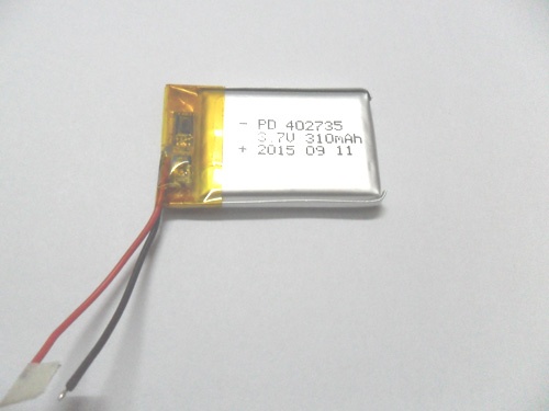 Small lipo battery 3.7V 310mAh PD402735