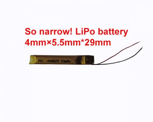 Ultra narrow lipo battery